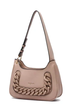 Raffaella Taupe Chain Body Bag