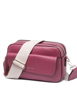 Raffaella Wine Cross Body Pocket Camera Bag