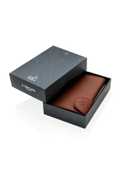 Red 5 Brown RFID Cardholder Wallet