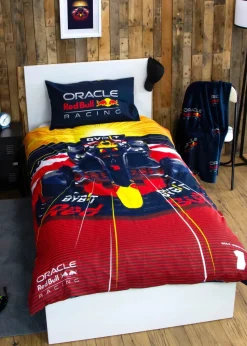 Red Bull Formula 1 Polycotton Reversible Duvet Cover Set