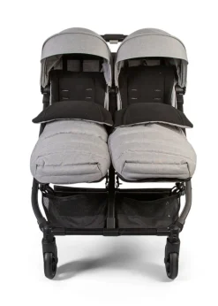 Red Kite Push Me Double Twin Stroller Stone Grey (107cm x 74cm x 88cm)