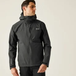 Regatta Ash Black Birchdale II Waterproof Breathable Isotex Stretch Jacket