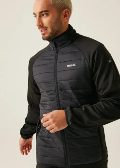 Regatta Black Clumber IV Water Repellent Extol Stretch Hybrid Jacket