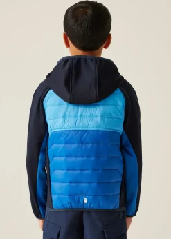 Regatta Cobalt Tangerine Kids Kielder IX Water Repellent Extol Stretch Jacket (3- 16 yrs)