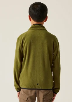 Regatta Forest Green Nephrite Kids' Frankie Anti-Pill Symmetry Fleece (3- 16 Yrs)