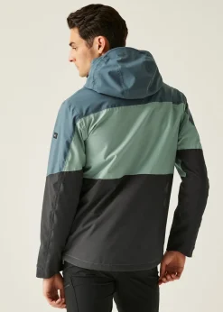 Regatta Grey/Blue Maland II Waterproof Breathable Isotex Stretch Jacket