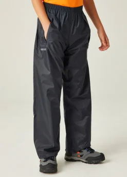 Regatta Navy Kids' Stormbreak Waterproof Hydrofort Overtrousers