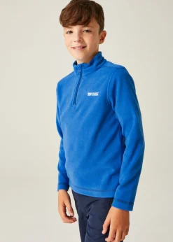 Regatta Oxford Blue Navy  Kids' Hot Shot II Half Zip Fleece