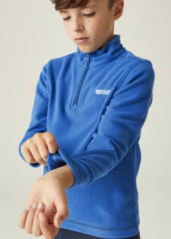 Regatta Oxford Blue Navy  Kids' Hot Shot II Half Zip Fleece