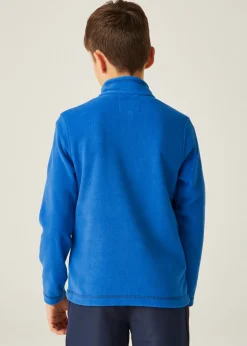Regatta Oxford Blue Navy  Kids' Hot Shot II Half Zip Fleece