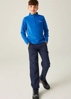 Regatta Oxford Blue Navy  Kids' Hot Shot II Half Zip Fleece