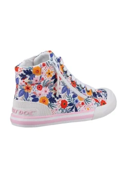 Rocket Dog White Jazzin Malden Floral Shoes