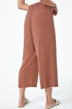 Roman Biscuit Petite Spot Print Stretch Culottes