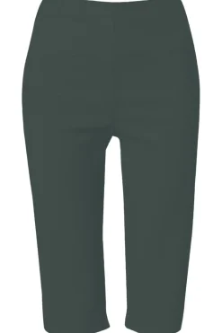 Roman Forest Elastic Waist Knee Length Stretch Shorts