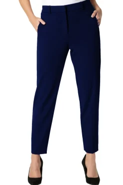 Roman Navy Long Straight Leg Stretch Trouser