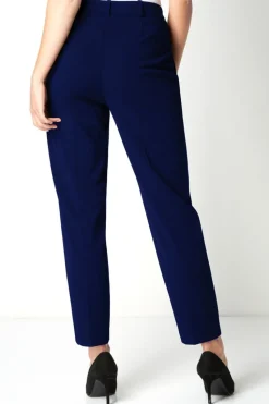 Roman Navy Long Straight Leg Stretch Trouser