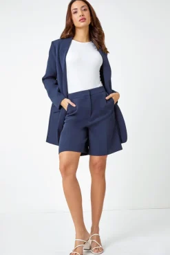 Roman Navy Tailored Bermuda Shorts