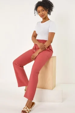 Roman Rust Petite Textured Pocket Trouser