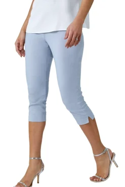 Roman Silver Cropped Stretch Trouser Capri Summer Leggings 3/4 Pedal Pushers