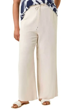 Roman Stone Curve Linen Mix Trousers
