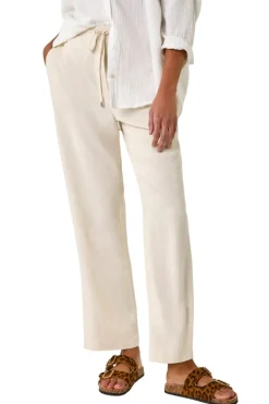 Roman Stone Full Length Linen Trousers