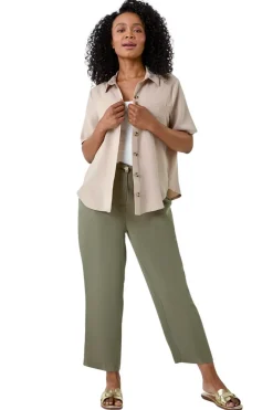 Roman Stone Petite Button Up Pocket Shirt