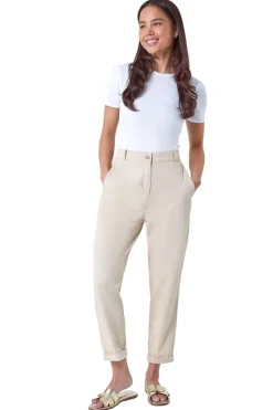 Roman Stone Petite Cotton Blend Stretch Chino Trousers