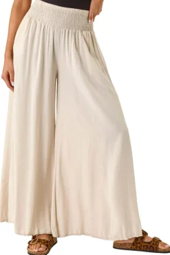 Roman Stone Relaxed Wide Leg Trouser