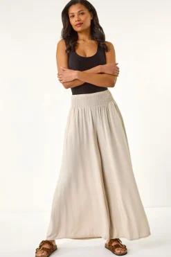 Roman Stone Relaxed Wide Leg Trouser