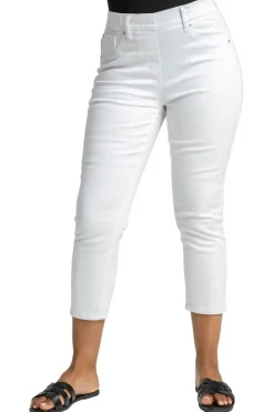 Roman White Petite Stretch Crop Denim Jegging
