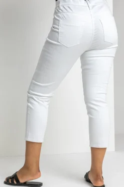 Roman White Petite Stretch Crop Denim Jegging