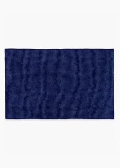 Royal Blue Chenille Bath Mat