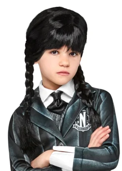 Rubies Wednesday Addams Fancy Dress Kids Wig
