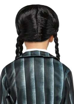Rubies Wednesday Addams Fancy Dress Kids Wig