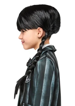 Rubies Wednesday Addams Fancy Dress Kids Wig