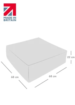 rucomfy Indoor/Outdoor Box Floor Cushion Doodle Print Beanbag