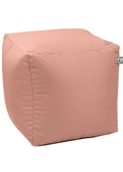 rucomfy Indoor/Outdoor Cube Dusky Pink Beanbag