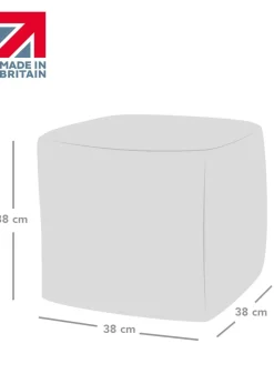 rucomfy Indoor/Outdoor Cube Turquoise Beanbag