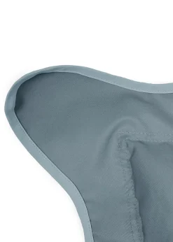 rucomfy Indoor/Outdoor Giant Scalloped Squashy Squarbie Seafoam Blue Beanbag