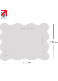 rucomfy Indoor/Outdoor Giant Scalloped Squashy Squarbie Dusky Pink Beanbag