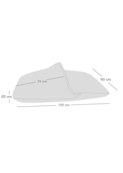 rucomfy Jumbo Cord Burrower Large Teal Pet Bed