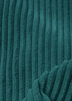 rucomfy Jumbo Cord Burrower Medium Teal Pet Bed