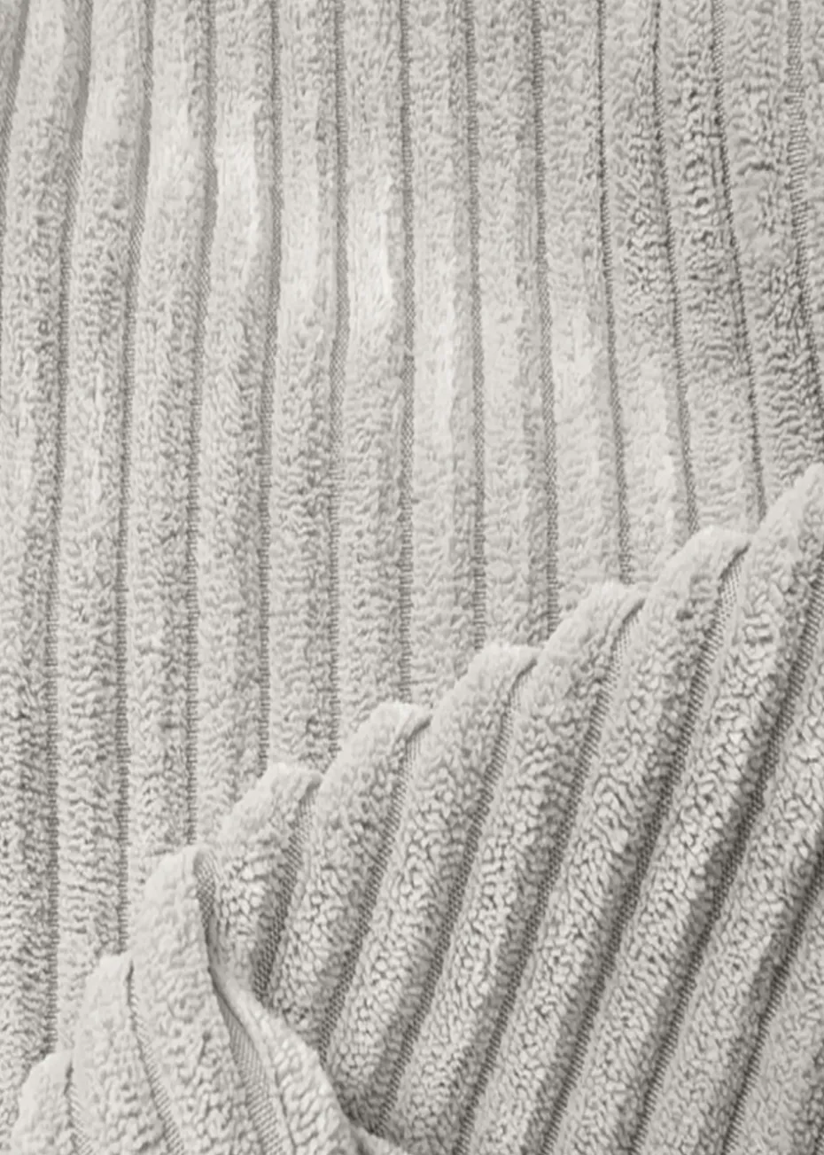 rucomfy Jumbo Cord Floor Cushion Platinum Grey Beanbag