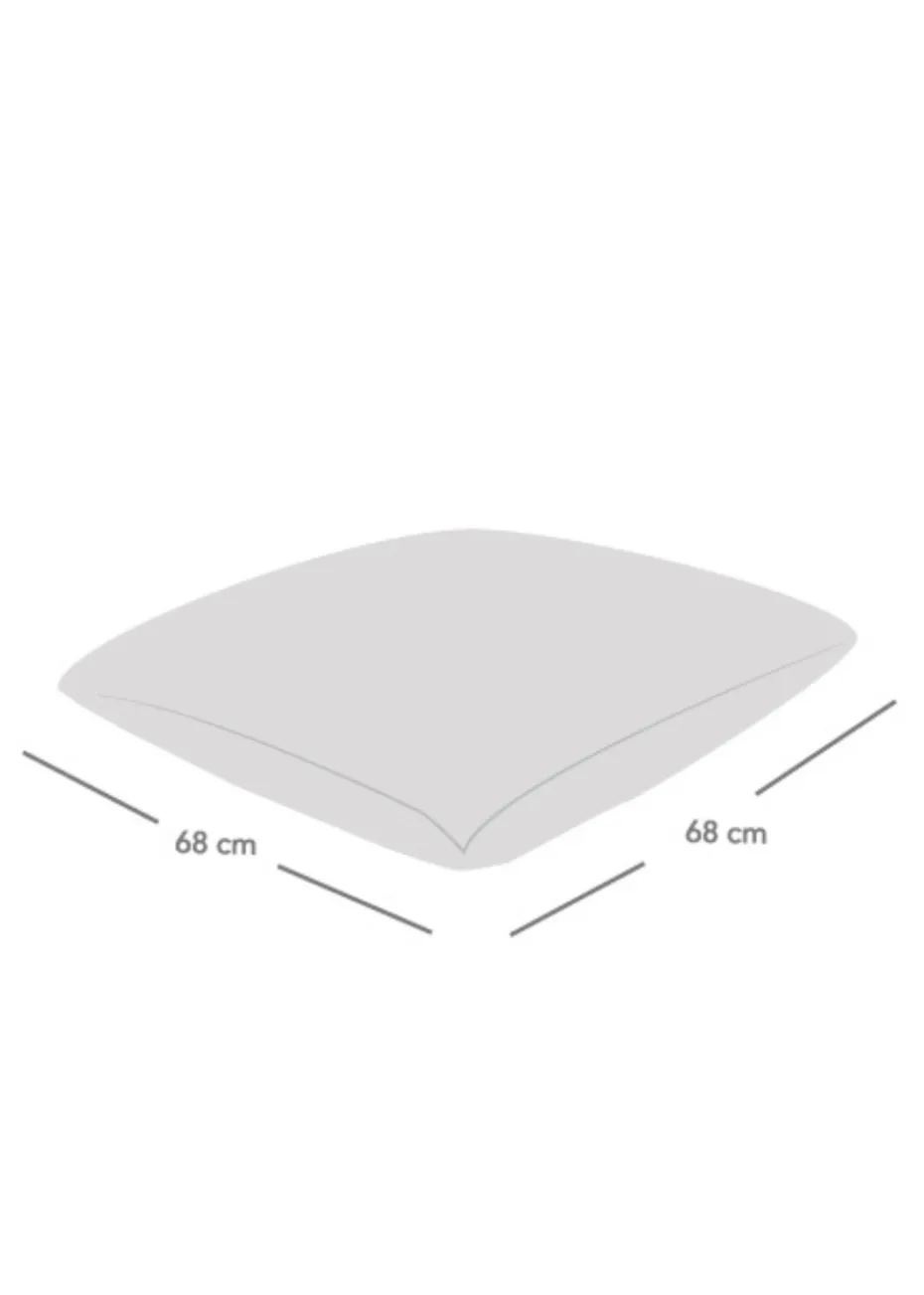 rucomfy Jumbo Cord Floor Cushion Platinum Grey Beanbag