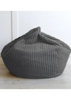 rucomfy Jumbo Cord Kids Slouchbag Slate Grey Beanbag