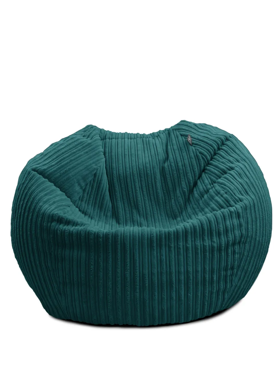 rucomfy Jumbo Cord Kids Slouchbag Teal Beanbag