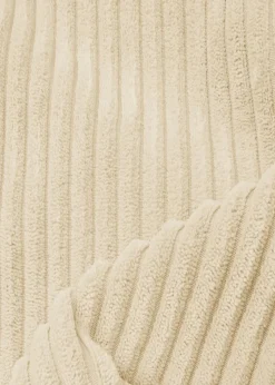 rucomfy Jumbo Cord Large Snuggle Chair Ivory Beanbag