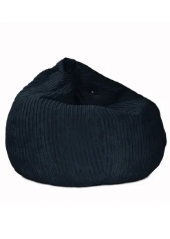 rucomfy Jumbo Cord Slouchbag Navy Blue Beanbag