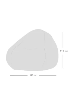 rucomfy Jumbo Cord Slouchbag Navy Blue Beanbag