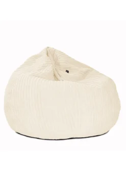rucomfy Jumbo Cord Slouchbag Ivory Beanbag